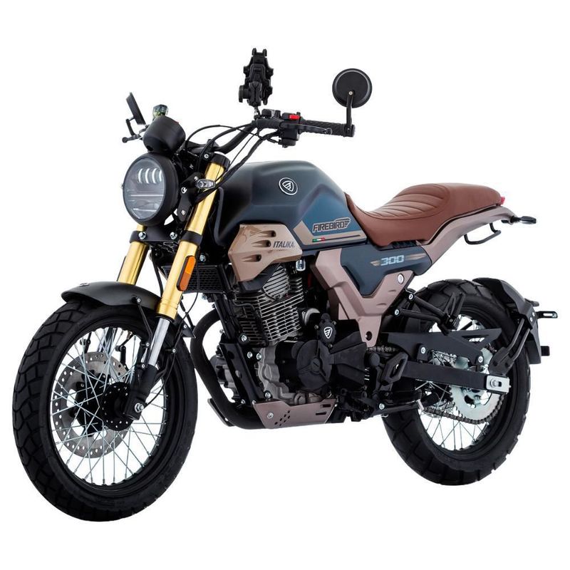 Motocicleta Italika Firebird 300 Negra con GPS