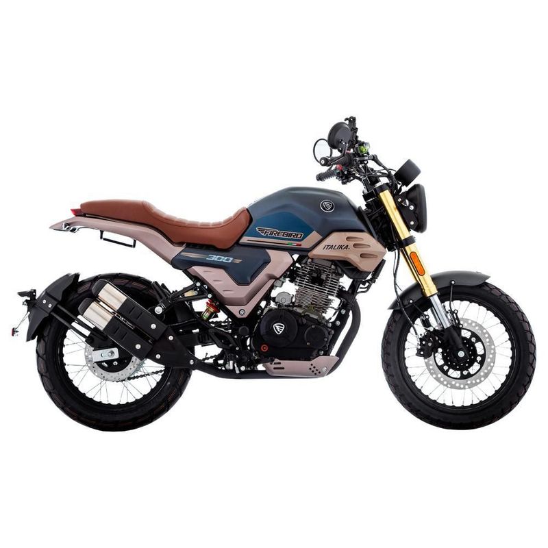 Motocicleta Italika Firebird 300 Negra con GPS