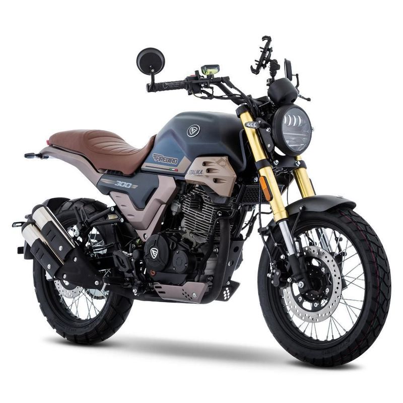Motocicleta Italika Firebird 300 Negra con GPS