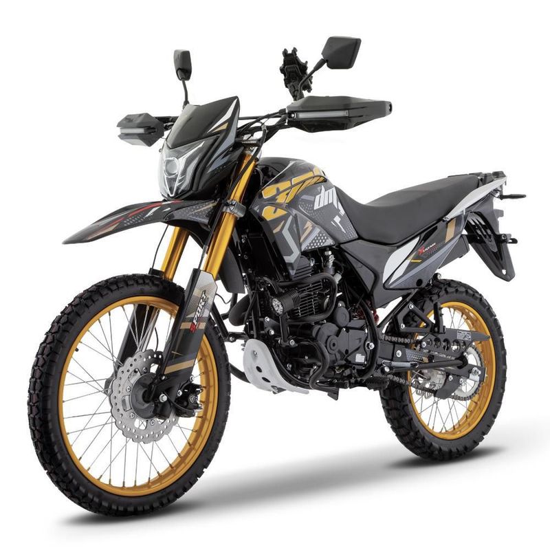 Motocicleta Italika DM300 Dorado con GPS