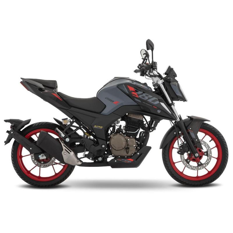 Motocicleta Urbana Italika 280Z con GPS Gris