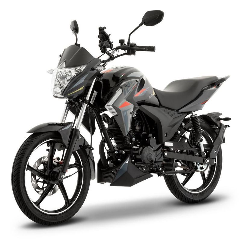 Motocicleta Urbana Italika 125Z Gris con Negro con GPS