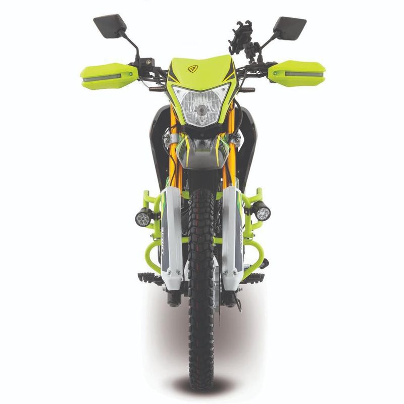 Motocicleta Doble Propósito Italika DM250 con GPS Negra con Verde