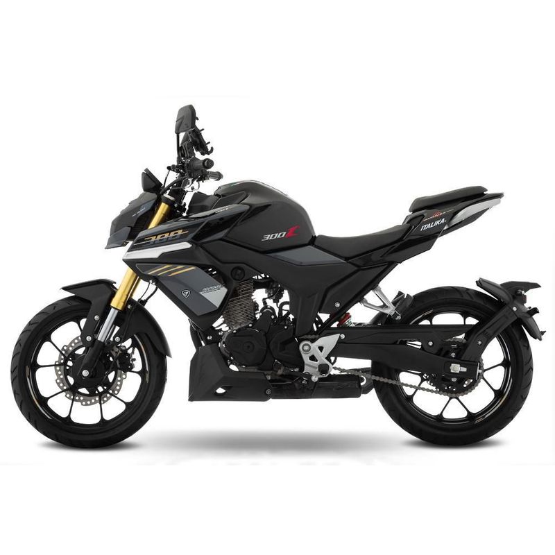 Motocicleta Italika 300Z 4V Negra con GPS