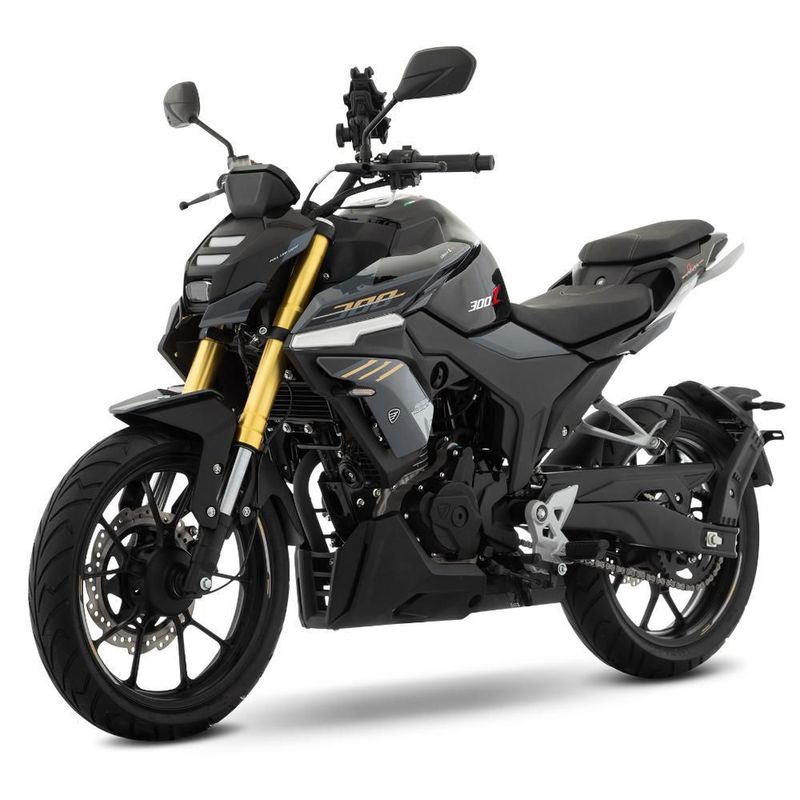 Motocicleta Italika 300Z 4V Negra con GPS