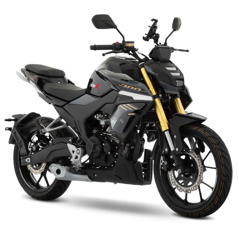 Motocicleta Italika 300Z 4V Negra con GPS