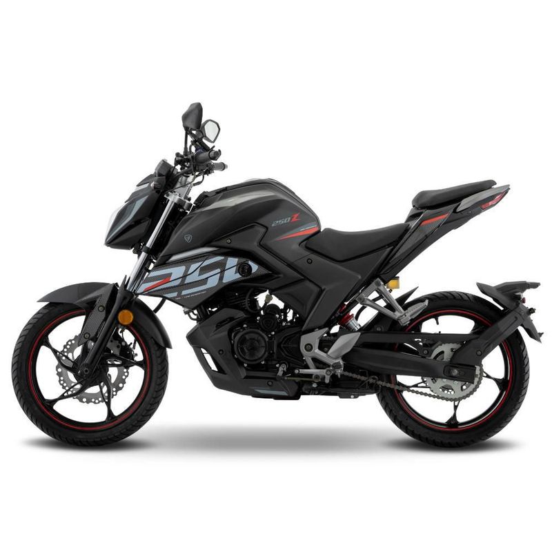 Motocicleta Urbana Italika 250Z Negra con GPS