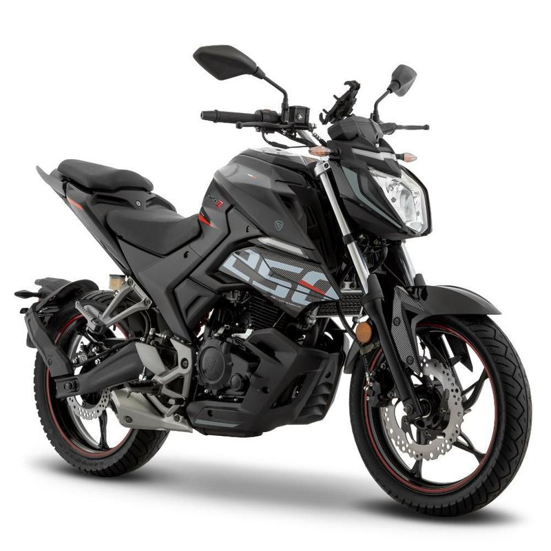 Motocicleta Urbana Italika 250Z Negra con GPS