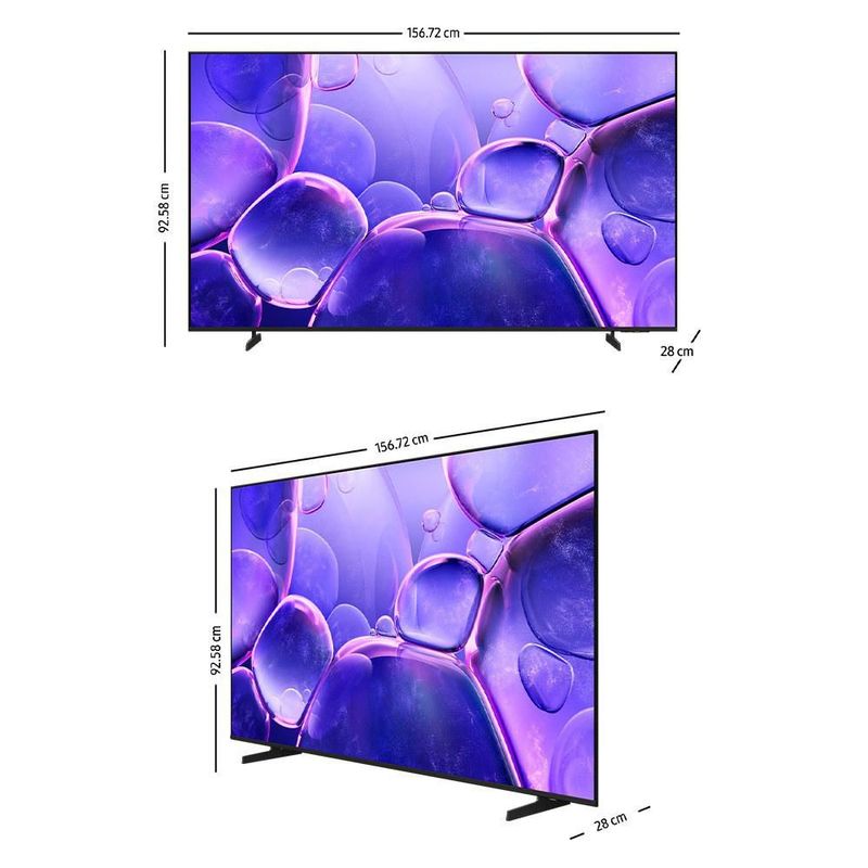 Pantalla 70 Pulgadas Samsung UHD Smart TV UN70U8000FF