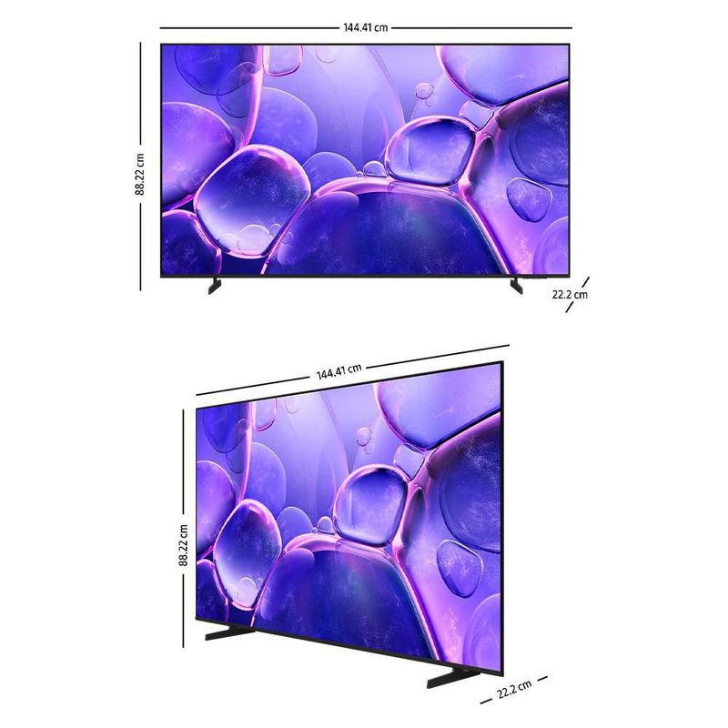 Pantalla UHD Samsung 65 Pulgadas 4K Smart UN65U8000FFXZX