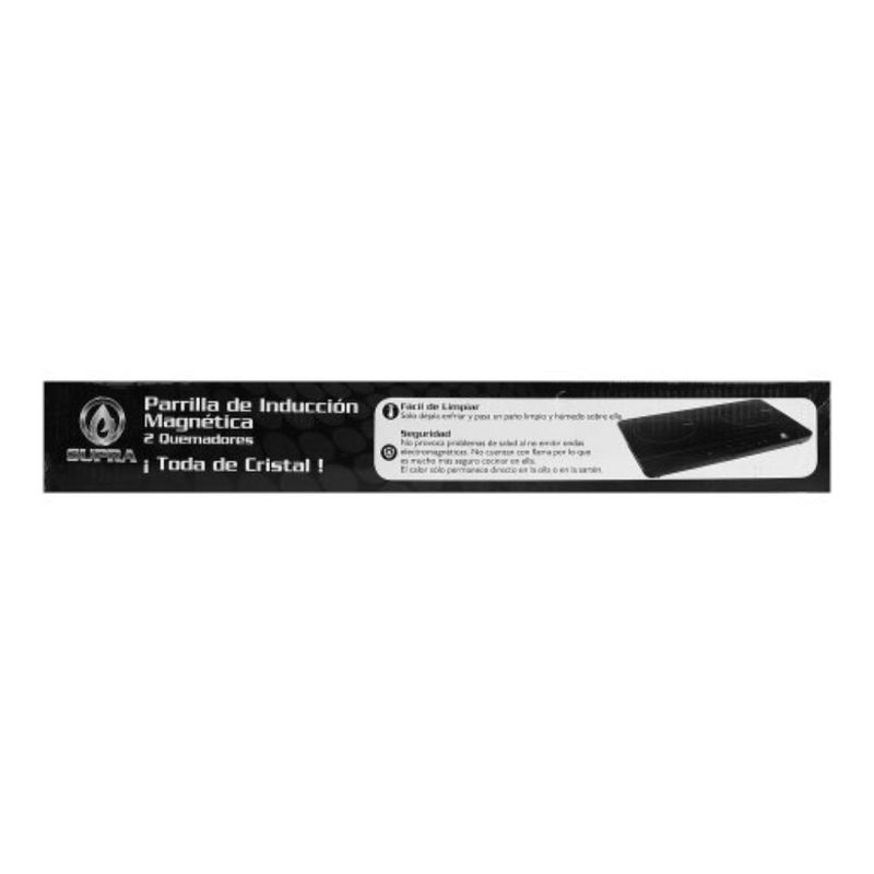 Parrilla Empotrable Eléctrica Supra 2Q-IN Negra
