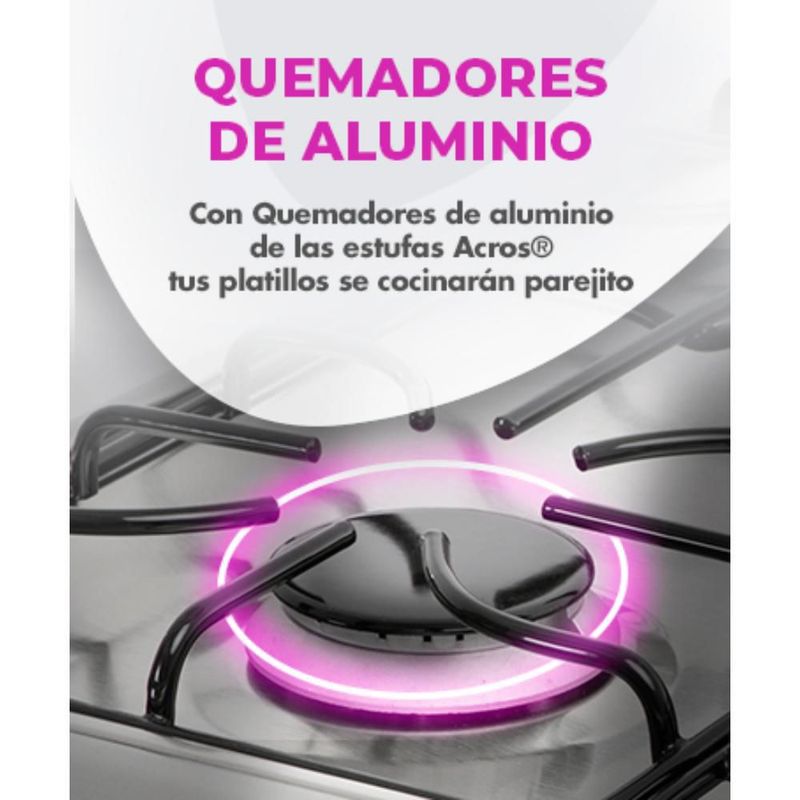 Estufa de Piso Acros 20" AW5300D Plata