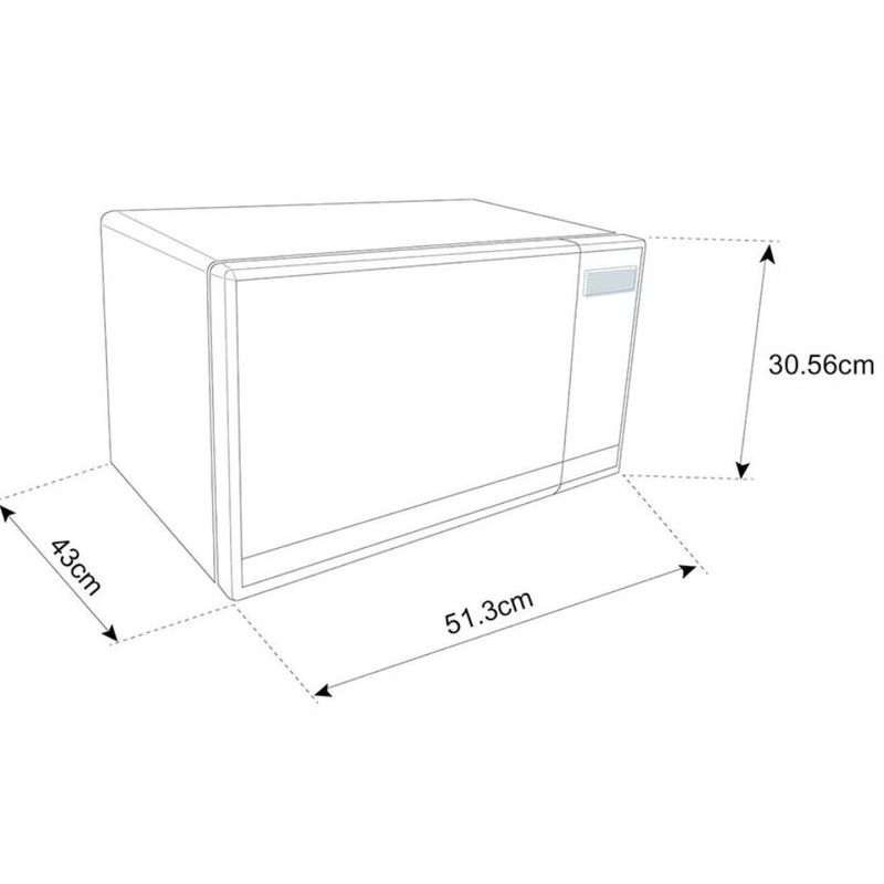 Horno de Microondas Teka MWG 11X 1.1 Pies Cúbicos Acero