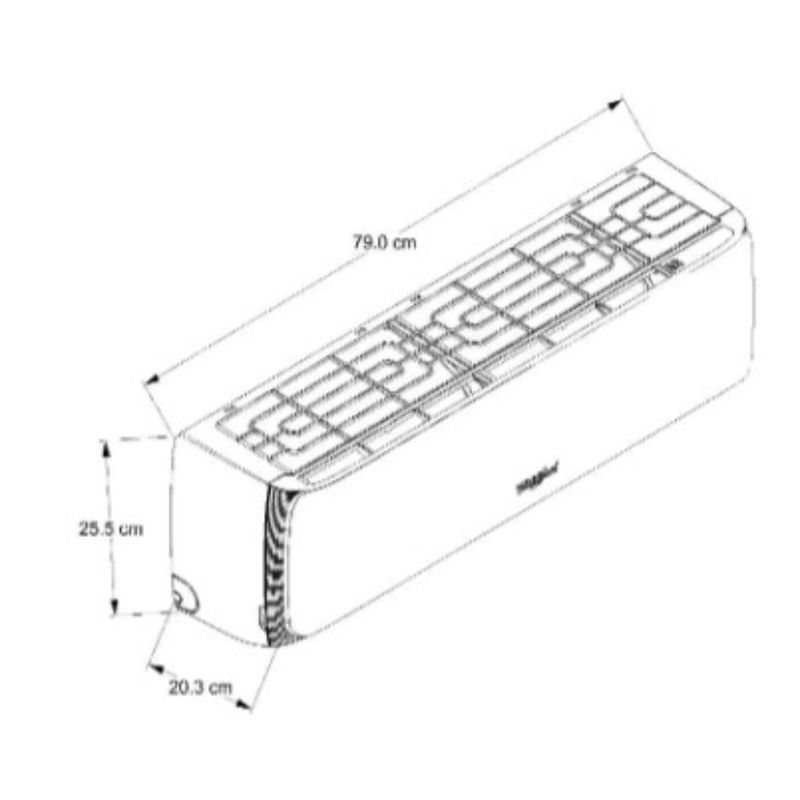 Minisplit Whirpool 1T Frío-Calor 230V SWA2040Q