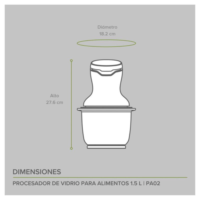 Procesador De Alimentos 4 Cuchillas 300 W Avera PA02