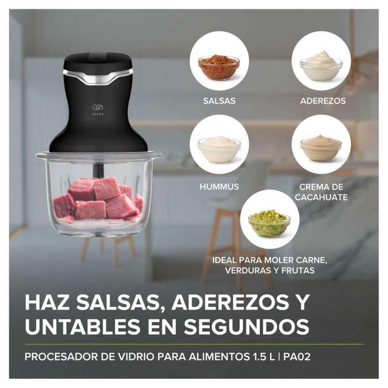 Procesador De Alimentos 4 Cuchillas 300 W Avera PA02