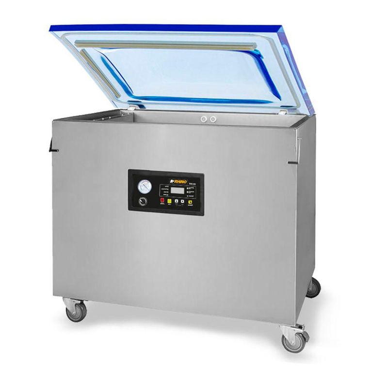 Empacadora al Vacío Industrial RHINO EVAC-40X 40 M3/h Acero Inoxidable