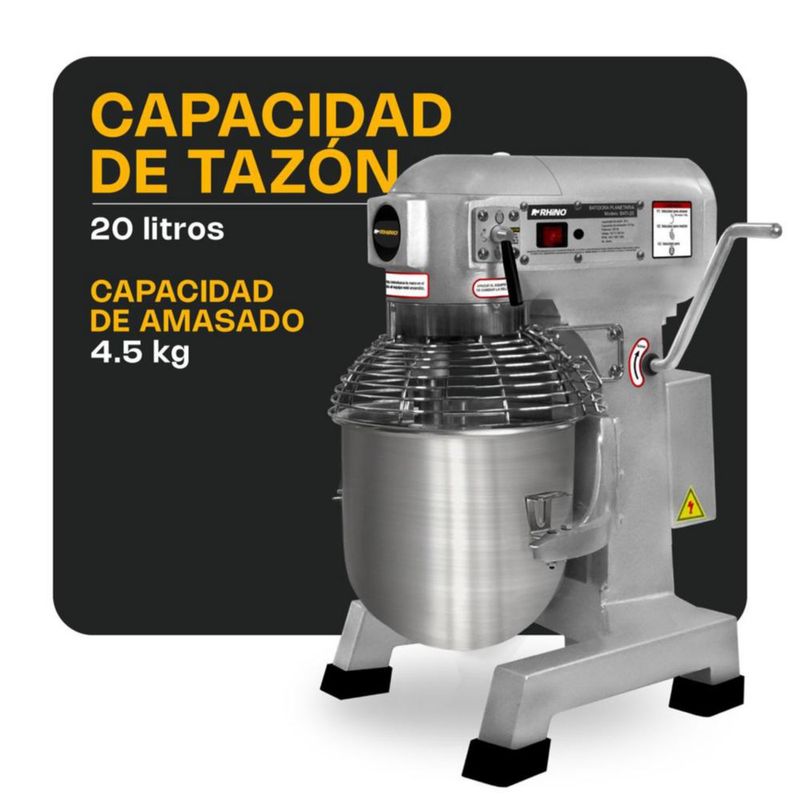 Batidora Industrial de Pedestal RHINO BATI-20 20 L 750 W 110 V