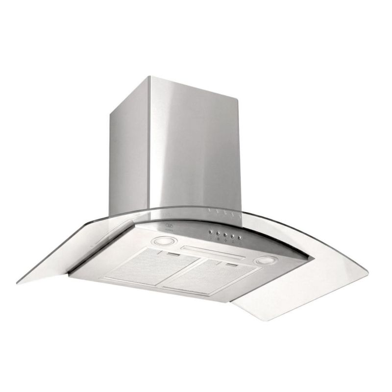 Campana extractora de pared vidrio curvo 90 cm AVERA CEV90