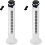 Combo 2 Ventiladores WIFI de Torre Inteligente Smart Digital 33
