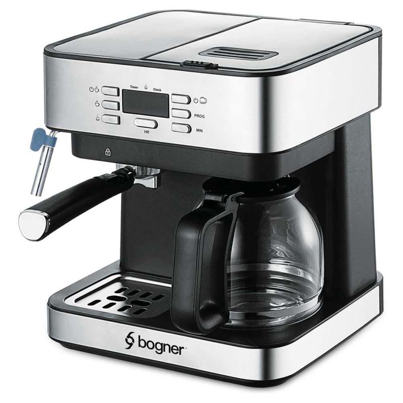 Cafetera 2 en 1 Espresso + Goteo 20 bdp 12 tazas Bogner BDECM02