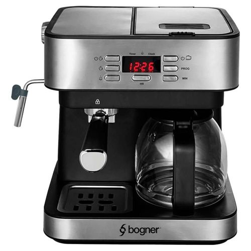 Cafetera 2 en 1 Espresso + Goteo 20 bdp 12 tazas Bogner BDECM02