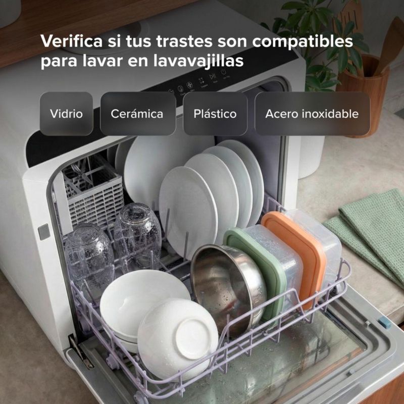 Lavavajillas portátil de 5 L con 5 programas de lavado AVERA DW01
