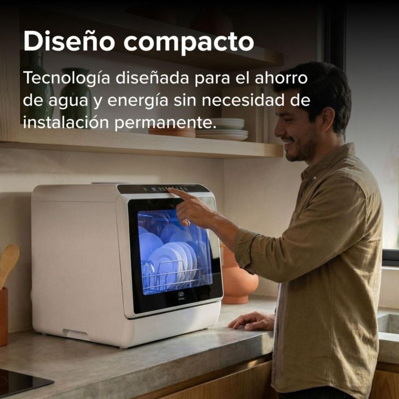 Lavavajillas portátil de 5 L con 5 programas de lavado AVERA DW01