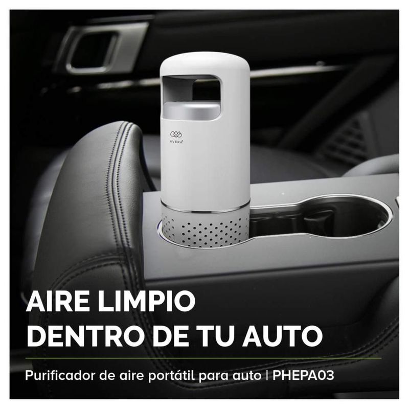 Purificador De Aire Portatil Con Filtro Hepa Auto Avera PHEPA03