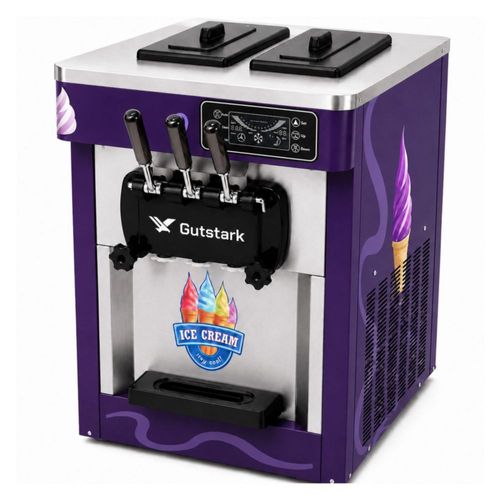 Maquina Helados 1800W Helado Suave Nieve Comercial Profesional Morada