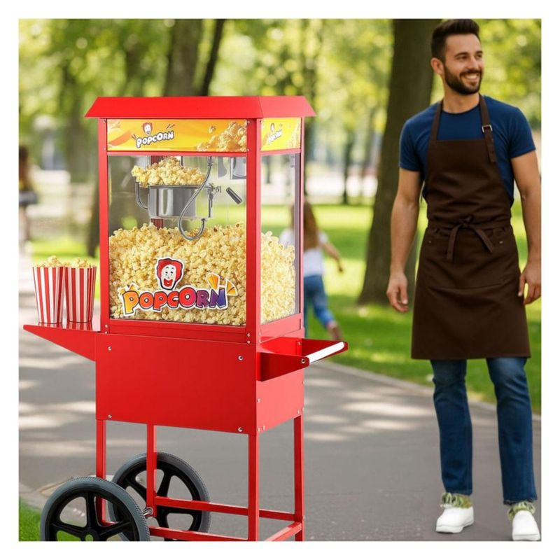Maquina Palomitas 8 Oz Carrito Comercial 11200W Palomera Profesional