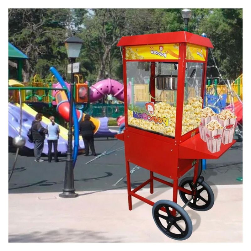 Maquina Palomitas 8 Oz Carrito Comercial 11200W Palomera Profesional