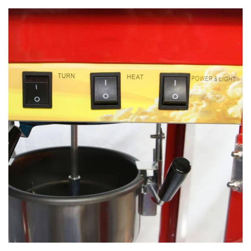 Maquina Palomitas 8 Oz Carrito Comercial 11200W Palomera Profesional