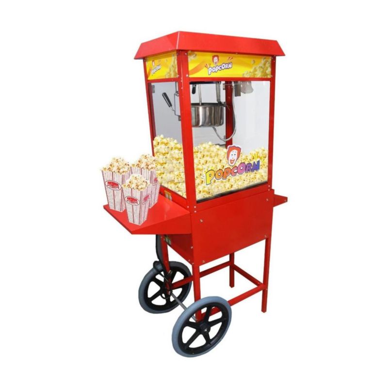 Maquina Palomitas 8 Oz Carrito Comercial 11200W Palomera Profesional