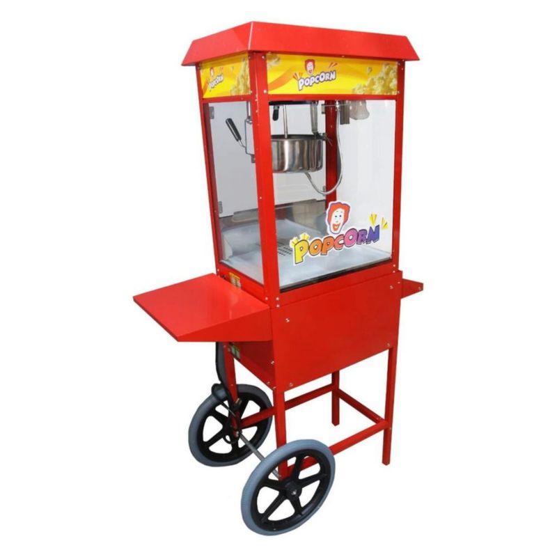 Maquina Palomitas 8 Oz Carrito Comercial 11200W Palomera Profesional