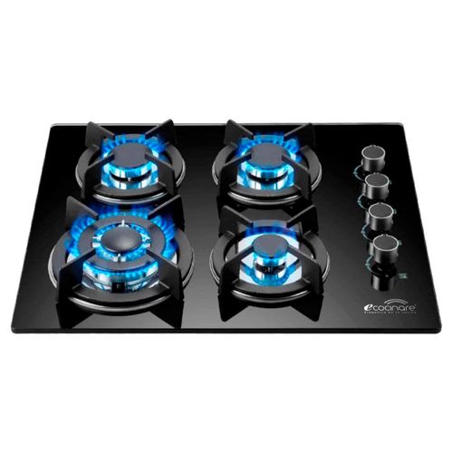 Parrilla Gas 4 Quemadores Vidrio Templado