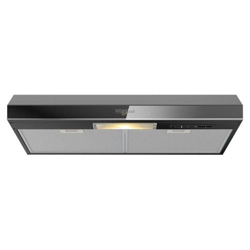 Campana Bajo Alacena Whirlpool WH7610B 76 Cm Acero Inoxidable Negro