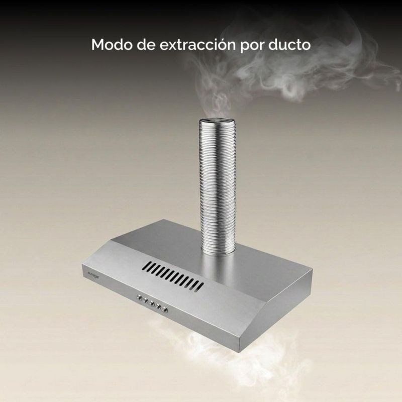 Campana de pared 60 cm 180 m3/h de extracción EUROGAR EU60CA