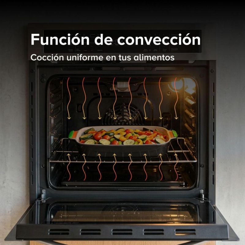 Horno empotrable a gas LP 58 L control táctil 14 funciones AVERA HE03DLP