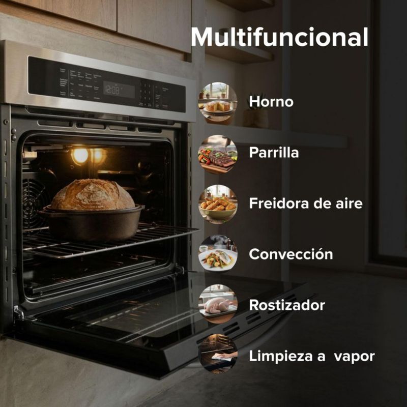 Horno empotrable a gas LP 58 L control táctil 14 funciones AVERA HE03DLP