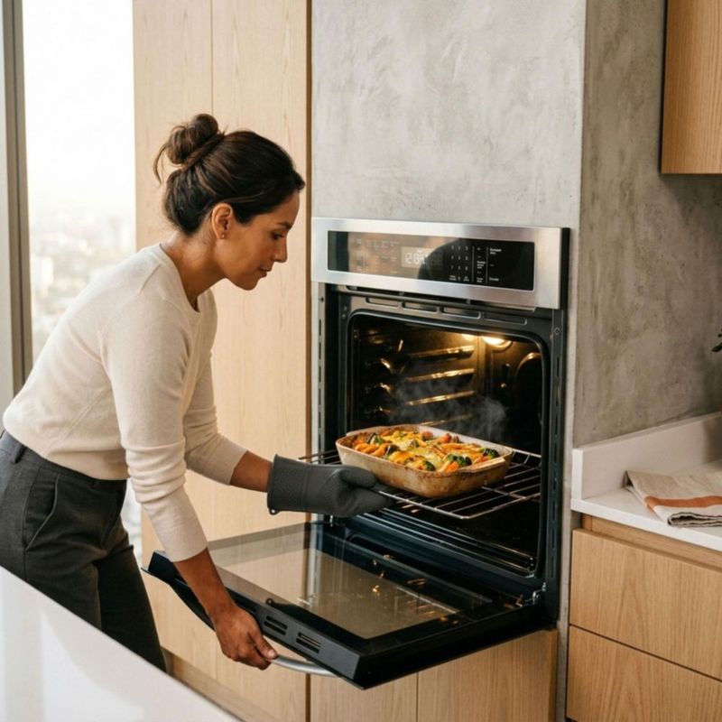 Horno empotrable a gas LP 58 L control táctil 14 funciones AVERA HE03DLP