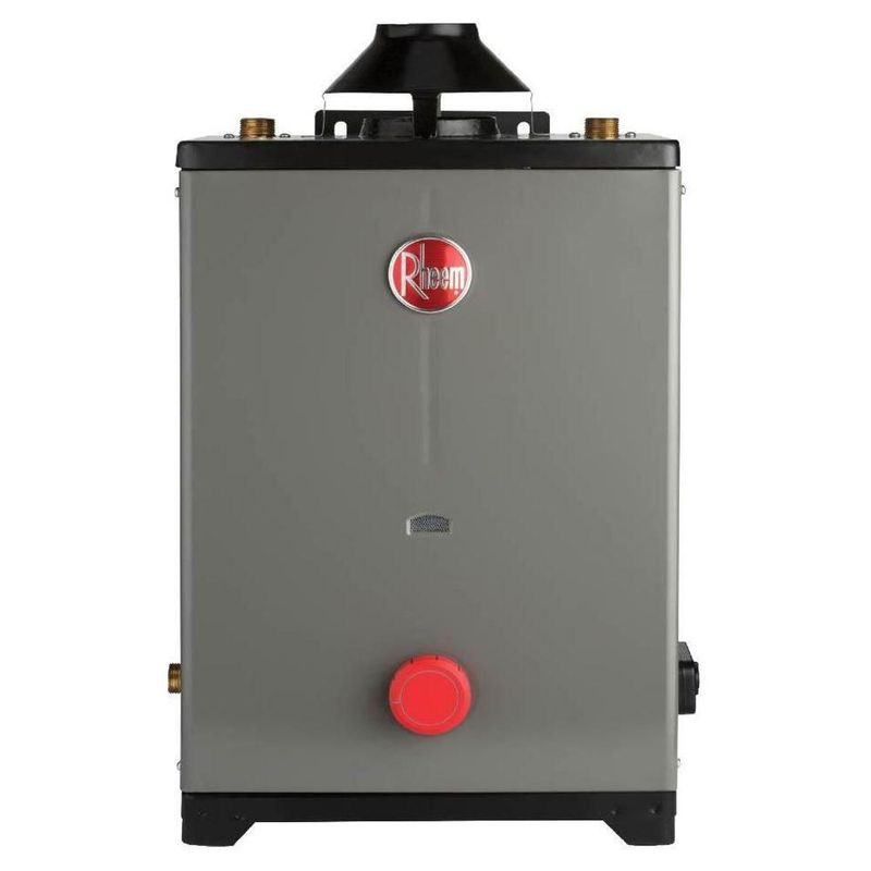 Calentador de agua de Paso Rheem One2 13 Lts p Min gas Natural 2 Servicios