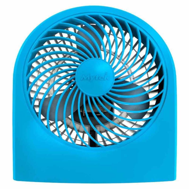 Ventilador De Escritorio Piso Azul  9Plg 3199 Mytek