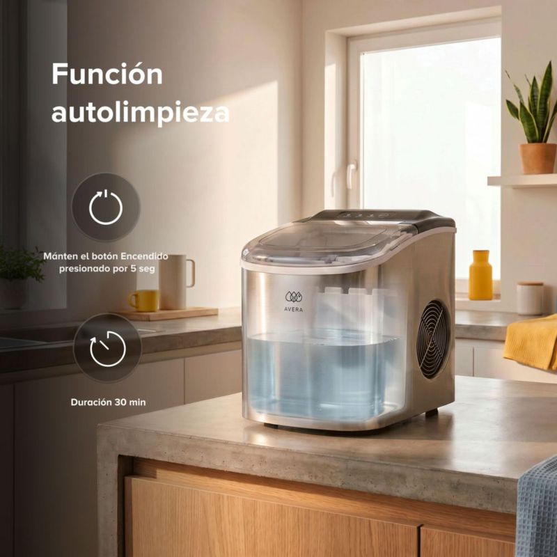 Máquina para hacer hielo tipo bala 1 tamaño hasta 12 Kg al día AVERA MH01