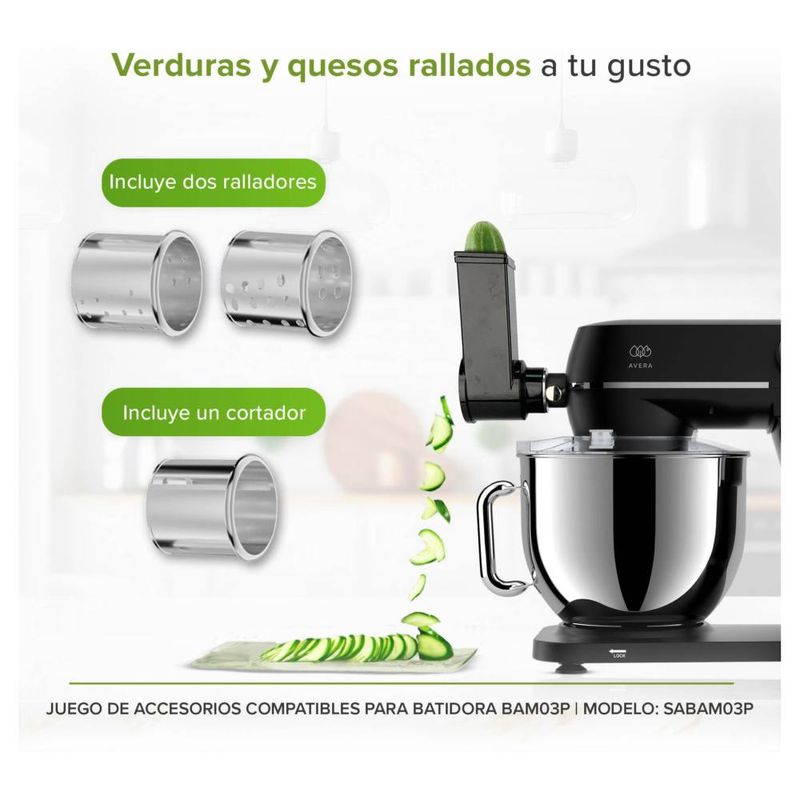 Juego De Accesorios Compatibles Para Batidora SABAM03P Avera