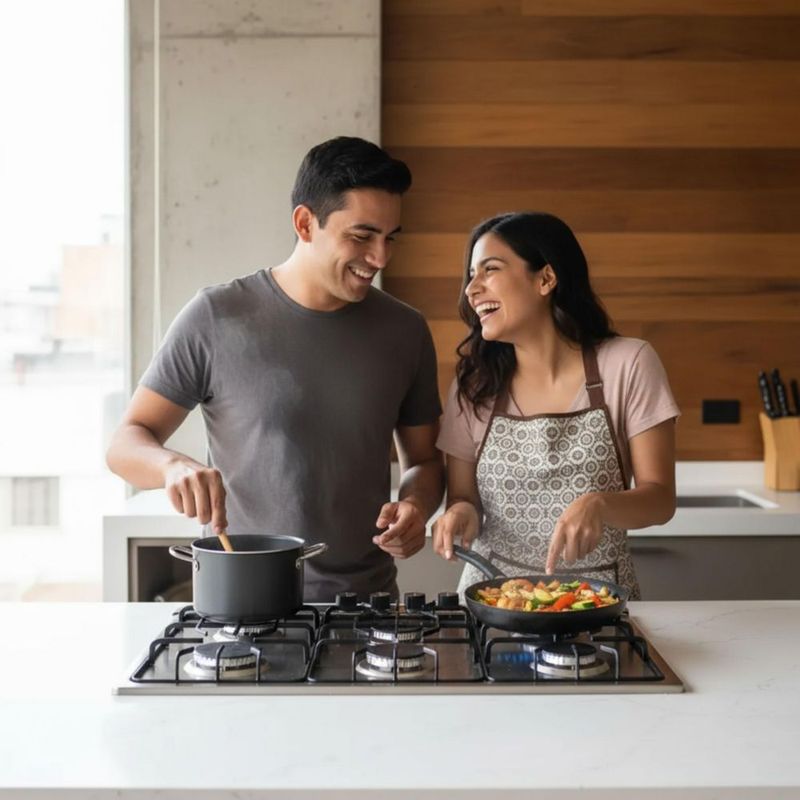 Parrilla de gas 6 quemadores 86 cm Acero Inoxidable EUROGAR EU6AI