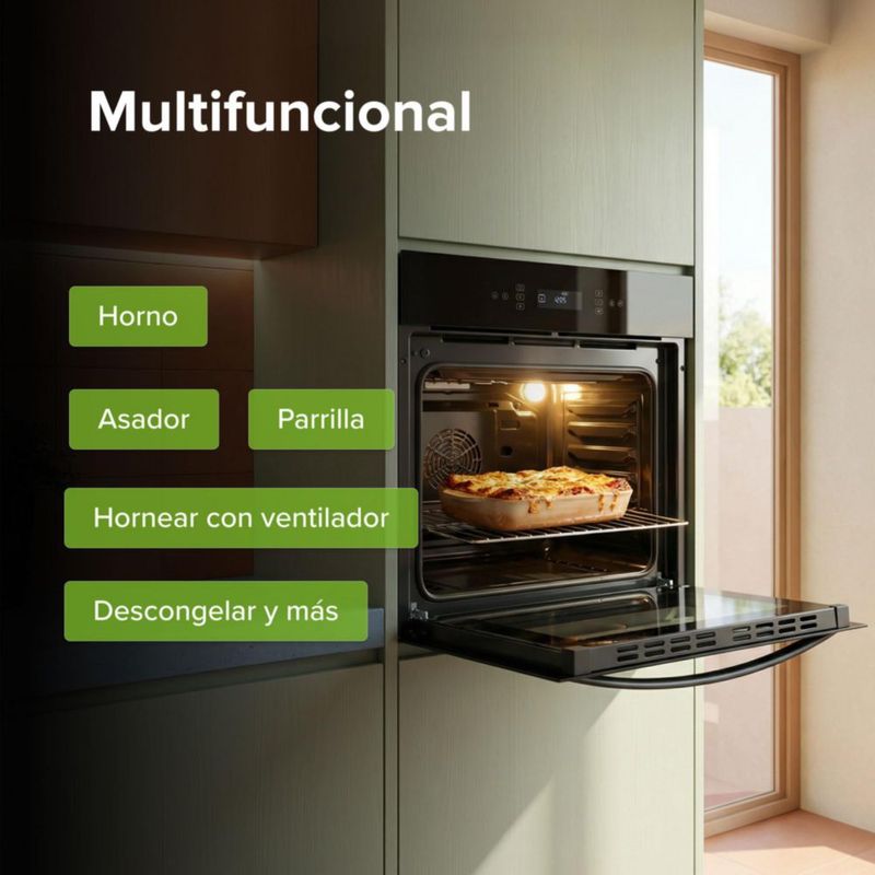 Horno eléctrico empotrable 67 L 11 funciones 220 V 3220 W AVERA HEL03P