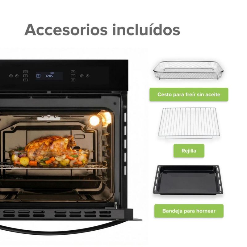 Horno eléctrico empotrable 67 L 11 funciones 220 V 3220 W AVERA HEL03P