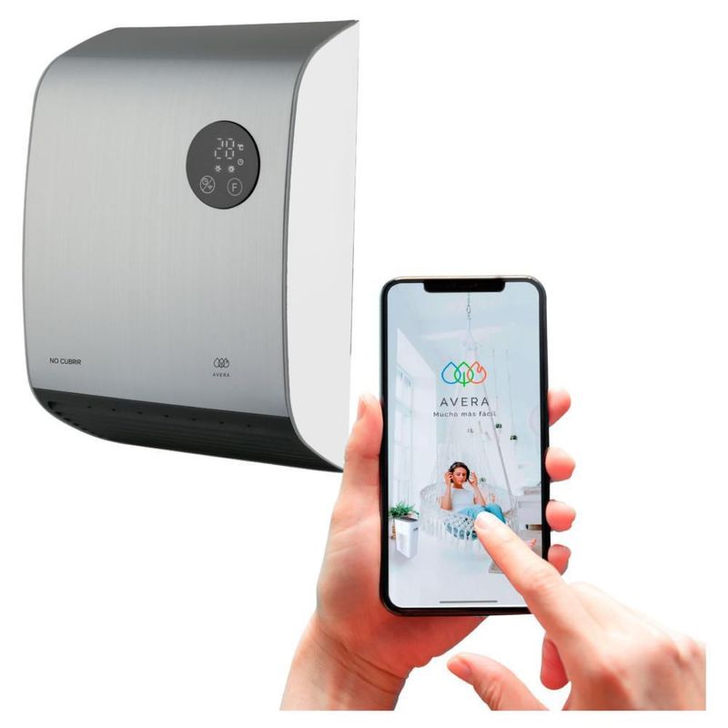 Calentador Calefactor Electrico De Pared Wifi Avera CAL02P
