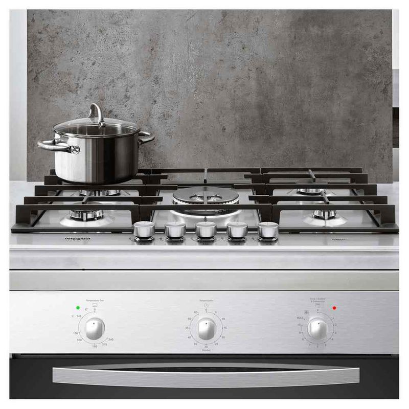 Parrilla Whirlpool Gas 30" Acero Inoxidable AKT790IXL